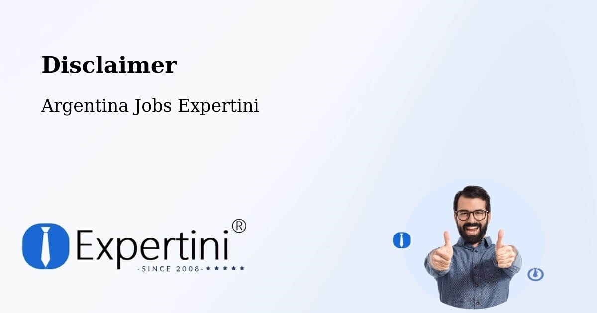 Disclaimer – Barracas - Argentina Jobs Expertini